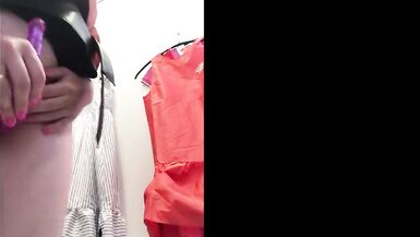 Hot Pussy and Anal Masturbation in the Fitting Room - 13 image