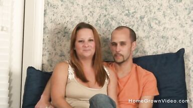 Real amateur couple make their first homemade video - 5 image