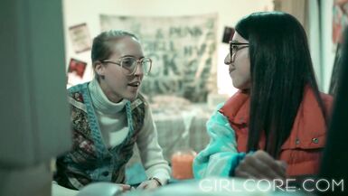 Nerdy Lesbians Blinded By Science & Hot Virtual MILF-GIRLCORE - 2 image