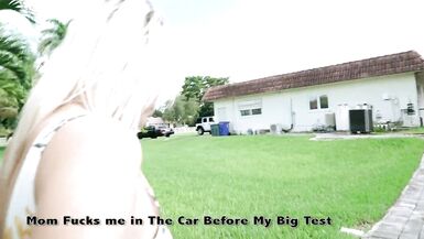 Step Mom Fucks me in the Car Before a Big Test - Nikki Brooks - 1 image