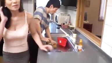 Japanese Mom Fucked by Her Horny Young Step Son
