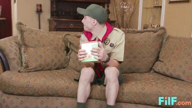 FILF - Busty MILF Nina Elle Fucks A Lucky Boyscout - 2 image