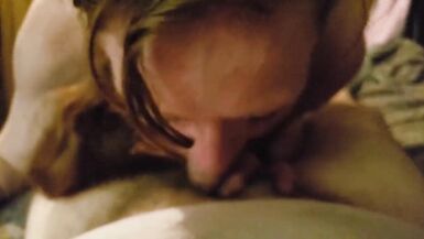 Redhead Friend Hookup second Time tries to get me to Cum Blowjob Footjob - 2 image