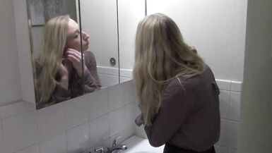 Young Secretary gets Dolled up to Slowly Deepthroat her Boss - 1 image