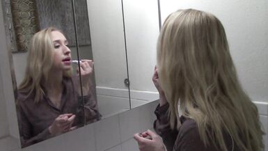 Young Secretary gets Dolled up to Slowly Deepthroat her Boss - 2 image
