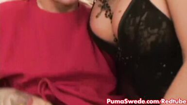 European blonde Puma Swede Fucks Justice! - 1 image
