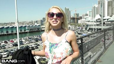 Alix Lynx covers her tits in cum - 3 image