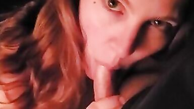 Hot MILF gives Amazing Blowjob - Cum in Mouth - 1 image