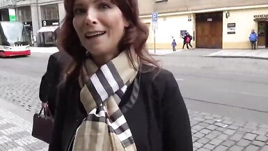 Naughty American Mature MILF Gets Hard Fucked by Tourist in Prague - 1 image