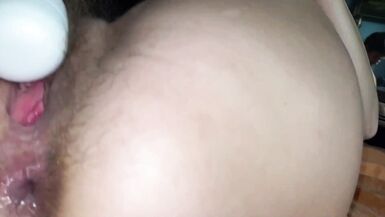 Anilingus und RIMMING Analreinigung. Amateur SLAVE Milf anal. Behaartes Arschloch. Milf Blowjob. Riesige Fotze. - 13 image