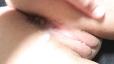 Closeup wet pussy fingered, fuck and cum inside - 15 image