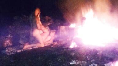 Screwing my brothers wife by the camp fire - 12 image