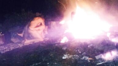 Screwing my brothers wife by the camp fire - 14 image