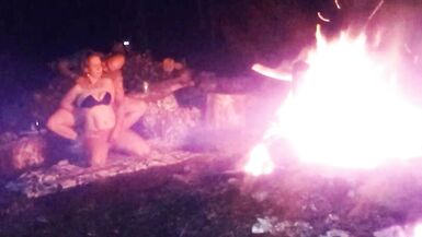 Screwing my brothers wife by the camp fire - 2 image