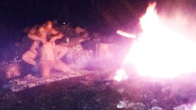 Screwing my brothers wife by the camp fire - 3 image
