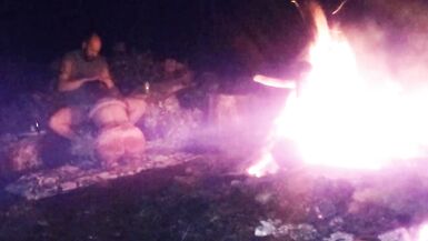Screwing my brothers wife by the camp fire - 6 image