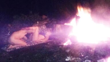 Screwing my brothers wife by the camp fire - 8 image