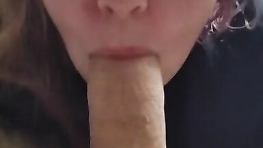 Luna sucks and plays with Daddy's thick cock - 3 image