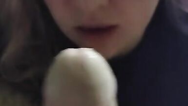 Luna sucks and plays with Daddy's thick cock - 9 image