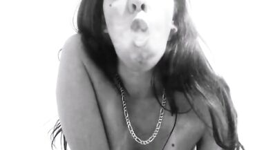 Deep and extreme smoking fetish, 10 cigarette same time - Aisha Star - 12 image