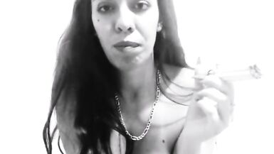 Deep and extreme smoking fetish, 10 cigarette same time - Aisha Star - 2 image