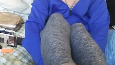 Foot job to rough hard anal before work - 10 image