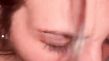 EXTREME close up blowjob & YUMMY facial - 14 image