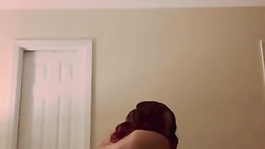 Amateur milf stepmom takes adult toy dildo from behind solo anal play - 11 image