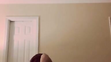 Amateur milf stepmom takes adult toy dildo from behind solo anal play - 12 image