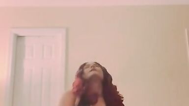 Amateur milf stepmom takes adult toy dildo from behind solo anal play - 5 image