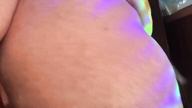 Feverish cougar pussy felt hotter than ever, sensual rainbow dance for you!  - 9 image