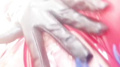 Red PVC Catsuit Vinyl Fetish, FemDom POV Dirty Talk Humiliation - 11 image