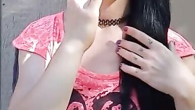Ciggy in yard public sfw smoking milf - 12 image