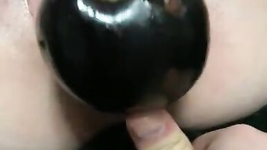 Milf fucked with eggplant! - 15 image