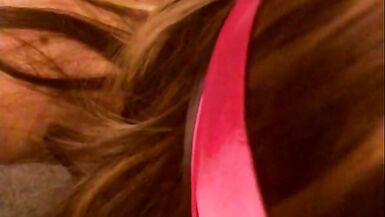 Blindfolded Wife Wraps Her Lips Around Big White Cumming Cock - 12 image