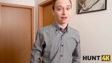 HUNT4K Hunter in Santa Claus outfit for cash fucks buddys girlfriend - 5 image