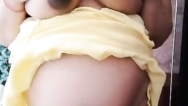 Pregnant wife showing her body - 2 image