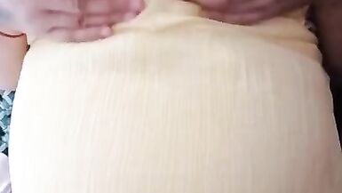 Pregnant wife milking her Asian boobs - 10 image