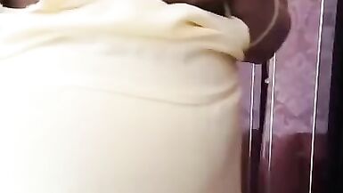 Pregnant wife milking her Asian boobs - 15 image