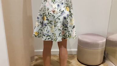 She Shows her Beautiful Body in the Dressing Room - 2 image