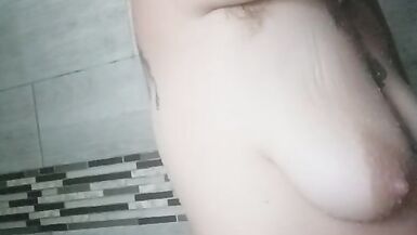 Cumming in the gym shower - 7 image