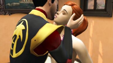 Emma fucks her lover right at the dinner table | the sims 4 sex mod - 2 image