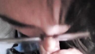 Enceinte de 9 mois et prenant une bite blanche