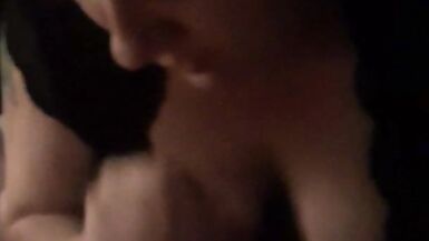Chocking and him moaning blowjob - 14 image