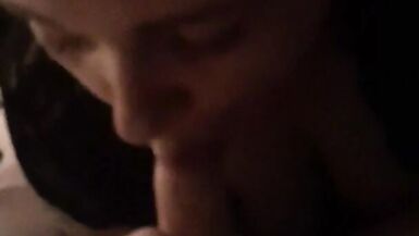Chocking and him moaning blowjob - 7 image