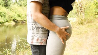 Hot Blonde MILF by the River (outdoors)