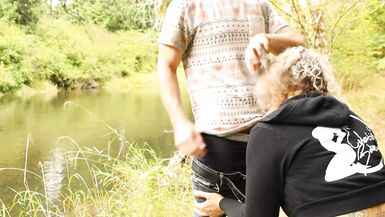 Hot Blonde MILF by the River (outdoors) - 4 image
