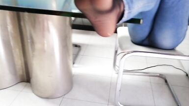 Taking off my sneakers begins the foot fetish fantasy ending with handjob - 8 image