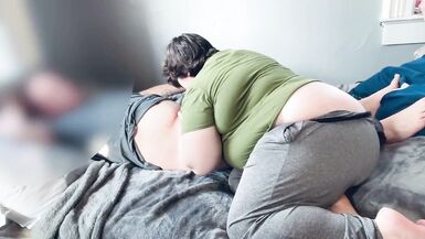 Chupando bwc y deepthroating - 3 image