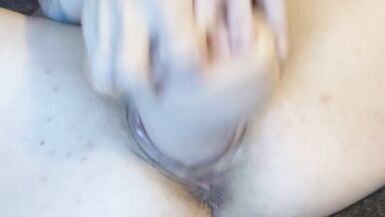 Pumped Pussy & Fuck and Cum on a Huge Dildo - 15 image